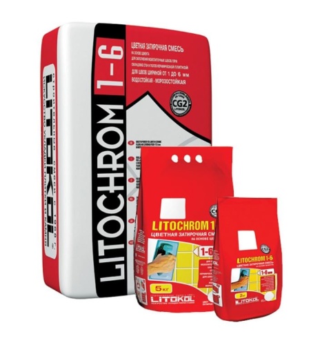 70 С LITOCHROM 1-6 св.-розовая затир. смесь 2кг.